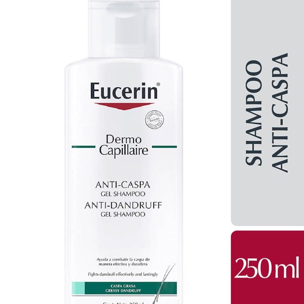 Eucerin Shampoo Gel Anticaspa Dermocapillaire Para Dermatitis Seborreica 250 ml