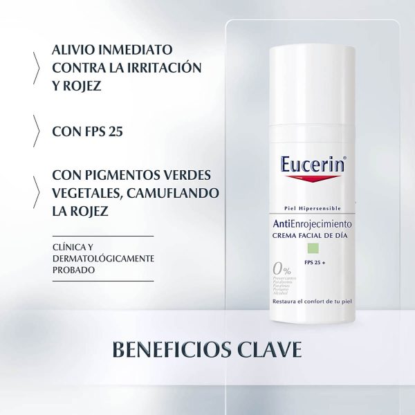 EUCERIN CREMA FACIAL DE DÍA ANTIENROJECIMIENTO FPS25 x50 ml