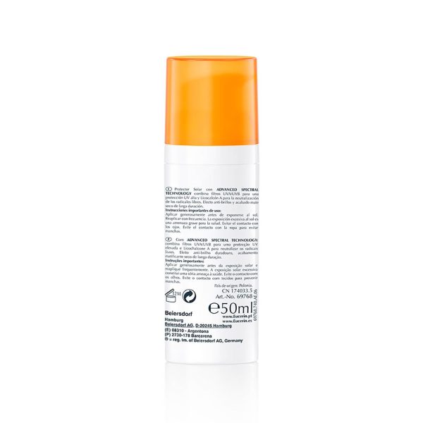 Eucerin Protector Solar Oil Control Sun Gel Toque Seco Fps30 Piel Grasa 50 ml