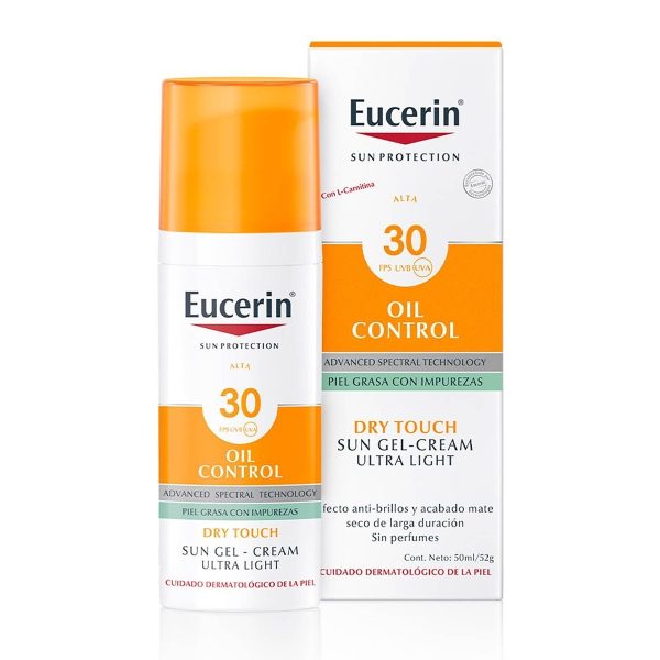 Eucerin Protector Solar Oil Control Sun Gel Toque Seco Fps30 Piel Grasa 50 ml