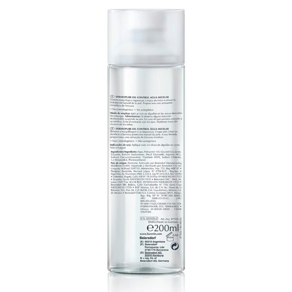 EUCERIN DERMOPURE AGUA MICELAR x200 ml