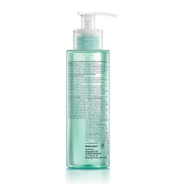 Eucerin Gel Limpiador Diario Dermopure Oil Control Para Piel Grasa 400 ml