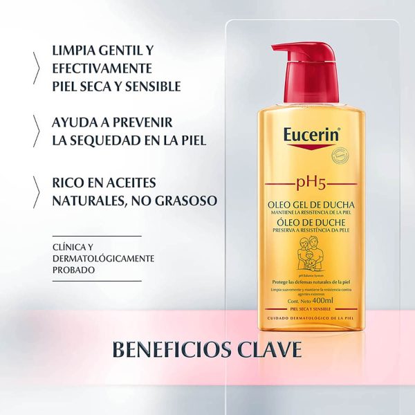 EUCERIN PH 5 ACEITE DE DUCHA GEL x400 ml