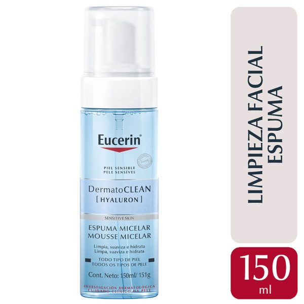 EUCERIN DERMATOCLEAN ESPUMA MICELAR x150 ml