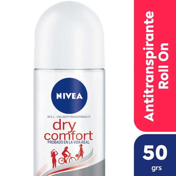 Nivea Desodorante Antitranspirante Femenino Dry Comfort Roll On 50 ml