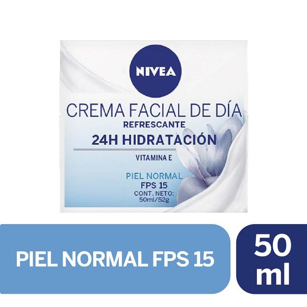 Nivea Crema Facial Hidratante de Día essentials Para Piel Normal Fps 15 50 ml