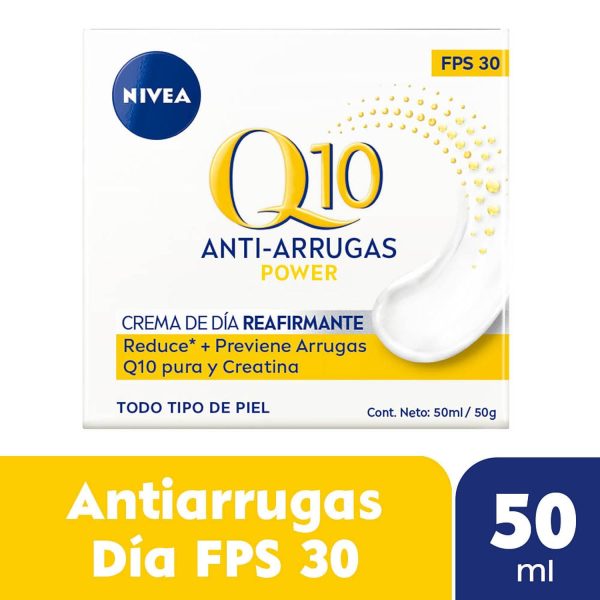 Nivea Crema Facial Antiedad Día Q10 Power Fps15 Todo Tipo de Piel 50 ml