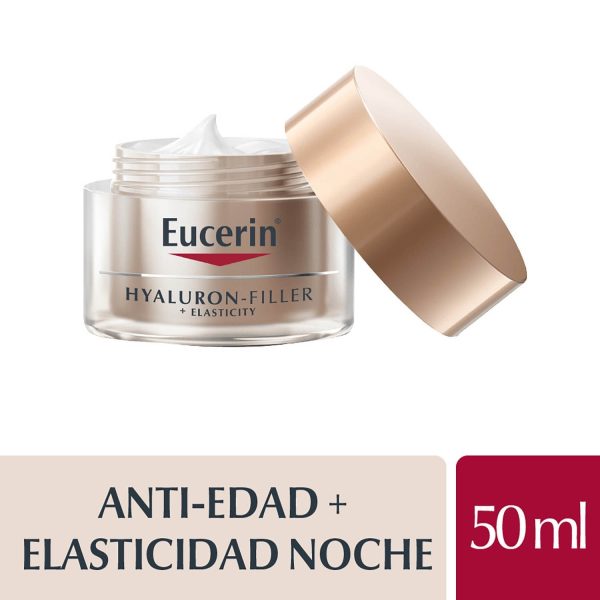 Eucerin Crema Antiedad de Noche Hyaluron-Filler + Elasticity Fps 15 50 ml