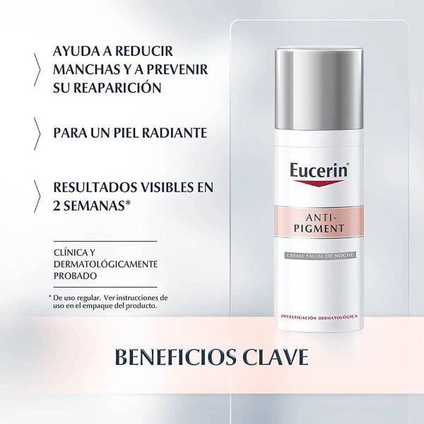 Eucerin Crema de Noche Anti-Pigment Con Thiamidol Y Dexpantenol 50 ml