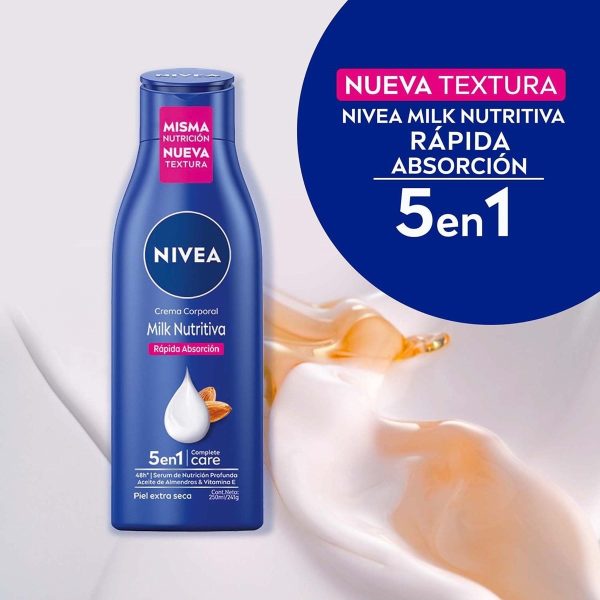 NIVEA BODY CREMA CORPORAL RÁPIDA ABSORCIÓN x250 ml