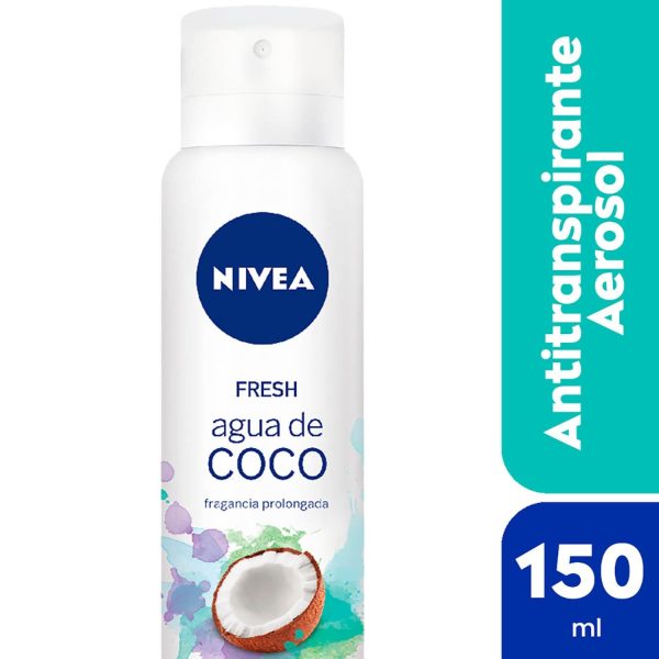 Nivea Desodorante Antitranspirante Femenino Fresh Spray Agua de Coco 150 ml