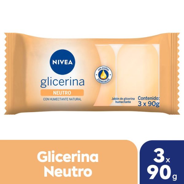 NIVEA JAB GLICERINA NEUTRO X 3 X 90GR