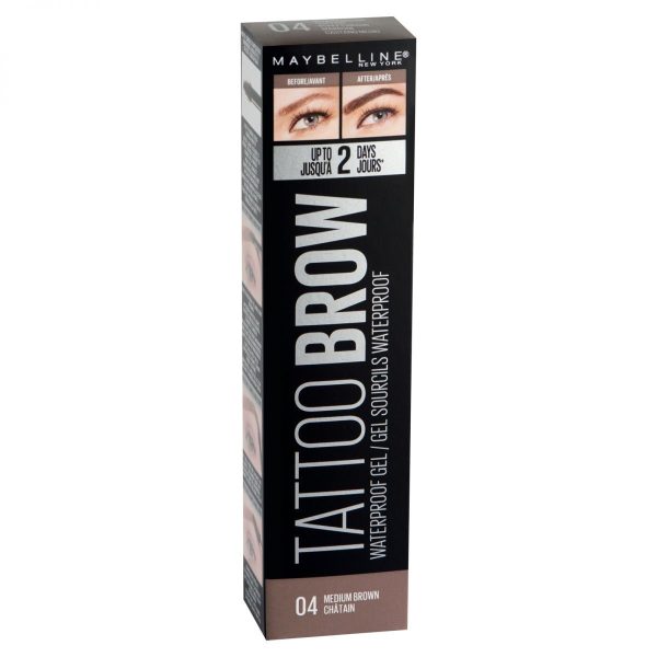 Maybelline Tinte De Cejas Tattoo Brow Gel No Peel Off Brown 6.8ml