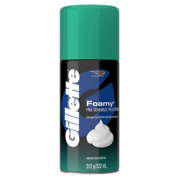 Gillette Espuma Para Afeitar Foamy Piel Sensible 322 Ml
