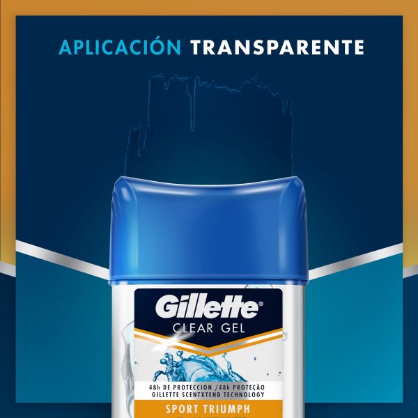 Gillette Antitranspirante en Gel Sport Triumph Clear 82 gr