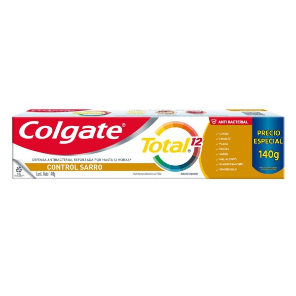 Colgate Pasta Dental Total 12 control Sarro 140 gr