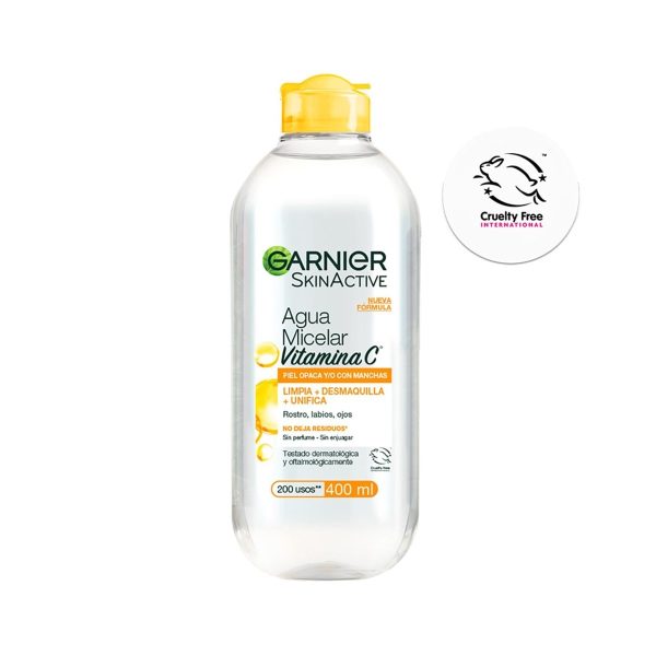 GARNIER SKIN AGUA MICELAR CON VITAMINA C x400 ml