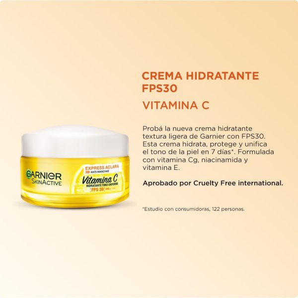 Garnier Crema Hidratante Tono Uniforme Facial Fps30 50 ml