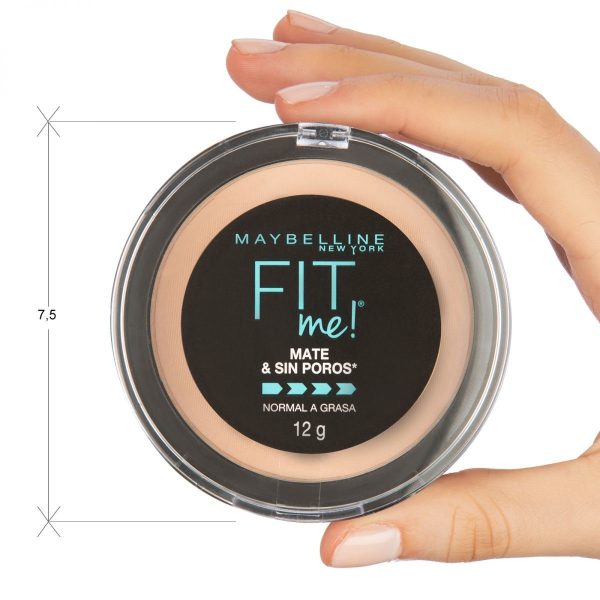 Maybelline Polvo Compacto Matificante Fit Me 12 gr 130 beige Buff