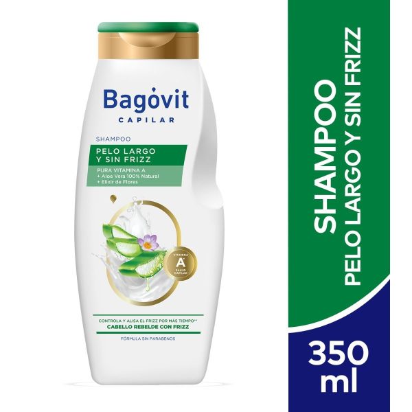 Bagovit Capilar Shampoo Pelo Largo Y Sin Frizz 350 ml