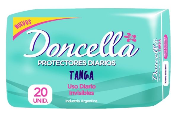 Doncella Protectores Diarios Para Tanga Pocket Con Alas Sin Perfume (20 U)