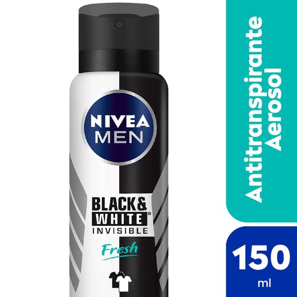 Nivea Antitranspirante men Invisible Black & White Fresh Spray 150 ml