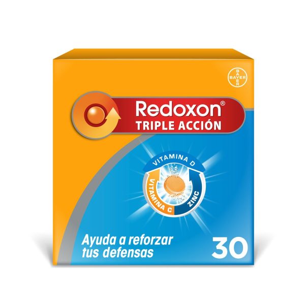 Redoxon Suplemento Dietario Triple Acción Efervescente x 30 comprimidos Naranja