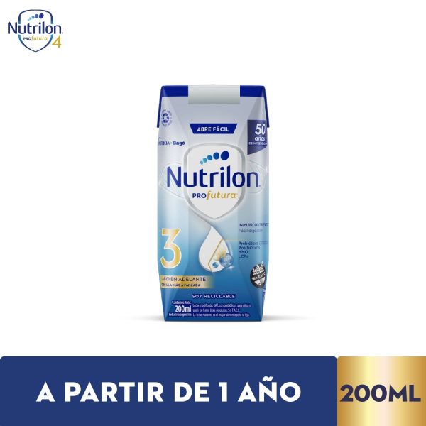 Nutrilon Fórmula Láctea Profutura en Polvo Para Lactantes Etapa 3 (Brick 200 ml)