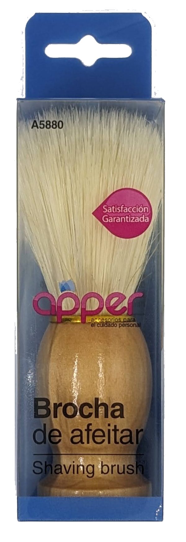 APPER BROCHA AFEITAR MADERA X 1