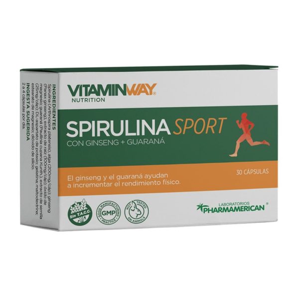 Vitamin Way Suplemento Dietario Spirulina Sport (30 Cápsulas)