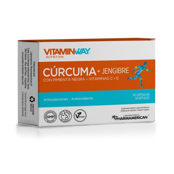 Vitamin Way Cúrcuma Y Jengibre Con Pimienta 30 capsulas