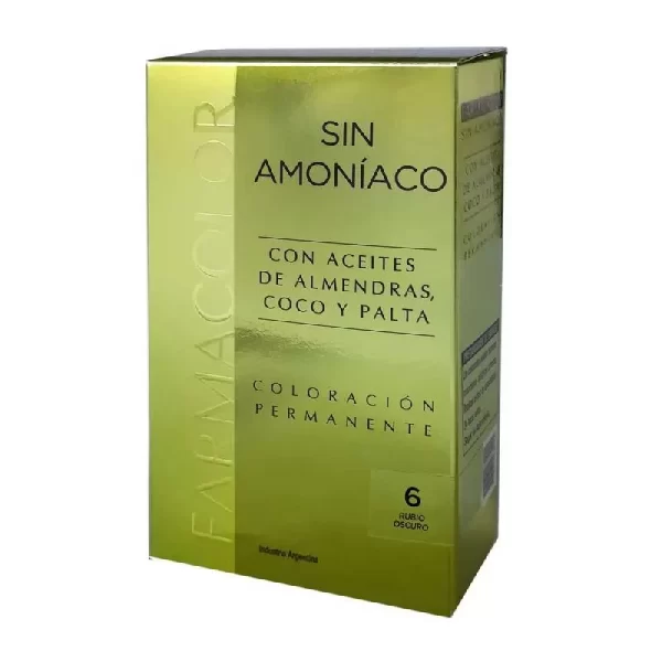FARMACOLOR KIT SIN AMONIACO 6 RUBIO OSC. ENV X 1