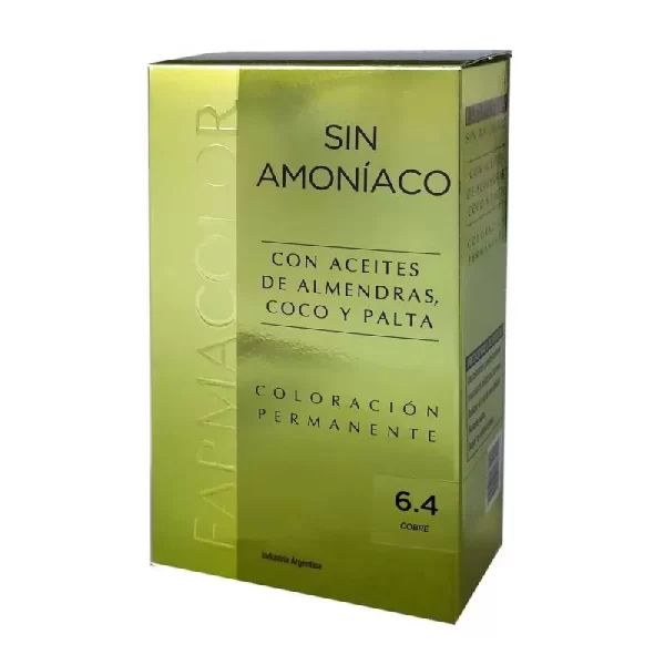 FARMACOLOR KIT SIN AMONIACO 6(4) COBRE ENV X 1