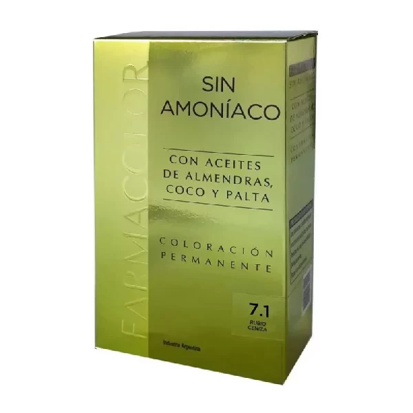 FARMACOLOR KIT SIN AMONIACO 7(1)RUBIO CENIZ ENVX1