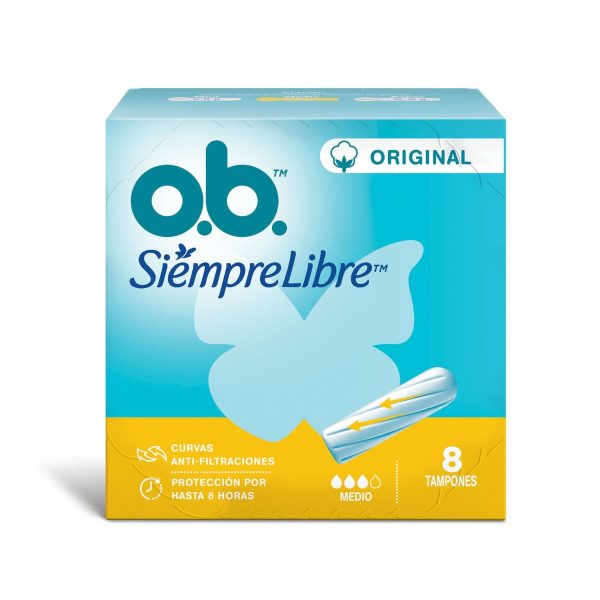 Ob Tampones Originales Canal Curvo Medio (8 Unidades)