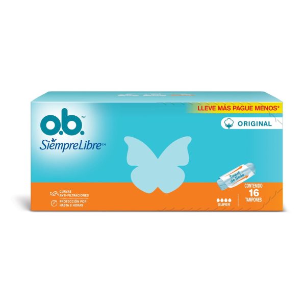 Ob Tampones Canal Curvo Super 16 Unidades